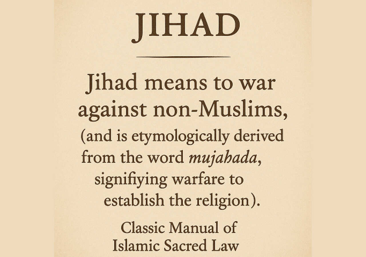 jihad means to war against non-Muslims